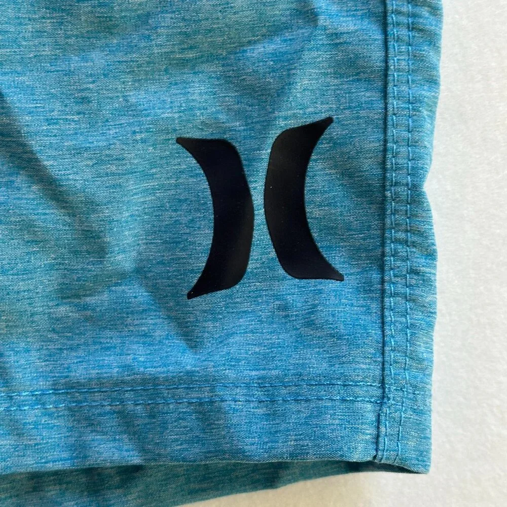 Hurley One & Only Crossdye 17" Volley Shorts Blue Mens Size S NWT - Picture 4 of 11